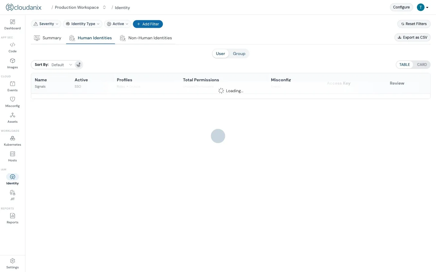 CIEM Security Dashboard Overview