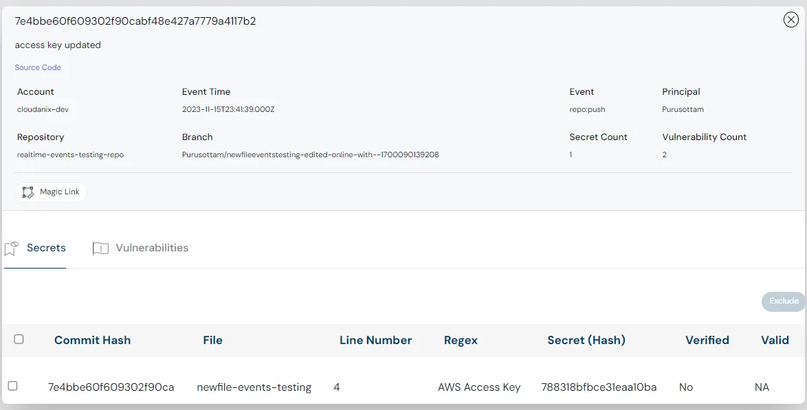 Cloudanix Code Security — IaC scanning findings in infrastructure definitions