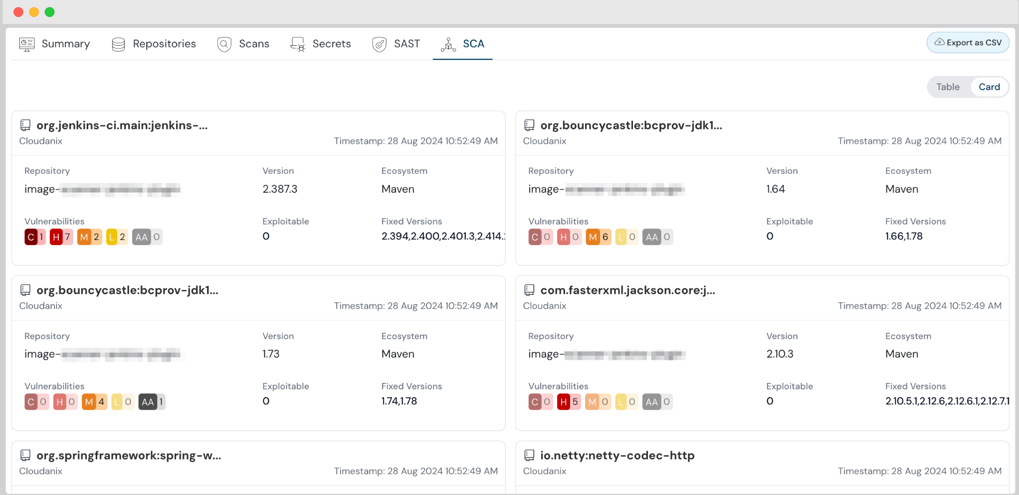 SCA ScreenShot